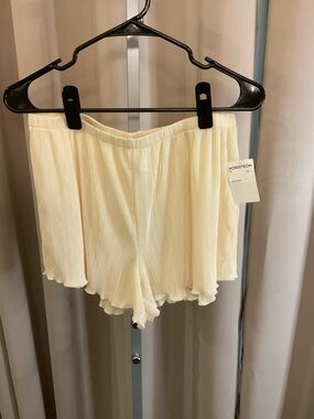 Open Edit Plissé Shorts NWOT